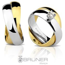 Alianças de casamento em Ouro com brilhante 23.3g 5.0mm - 7602334020 - RDJ Joias